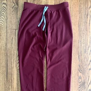FIGS Livingston Pants- Burgundy